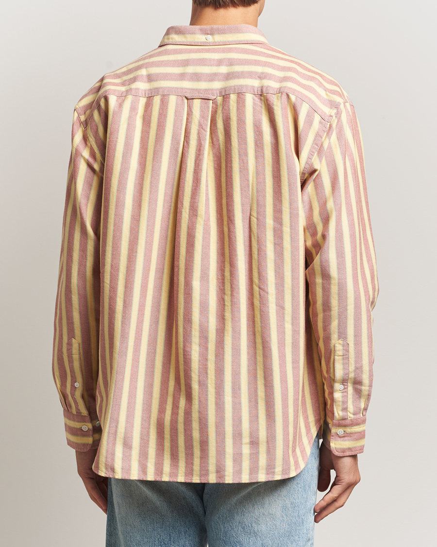 Heren | Overhemden | Gant | Relaxed Fit Striped Heritage Oxford Shirt Modern Rust