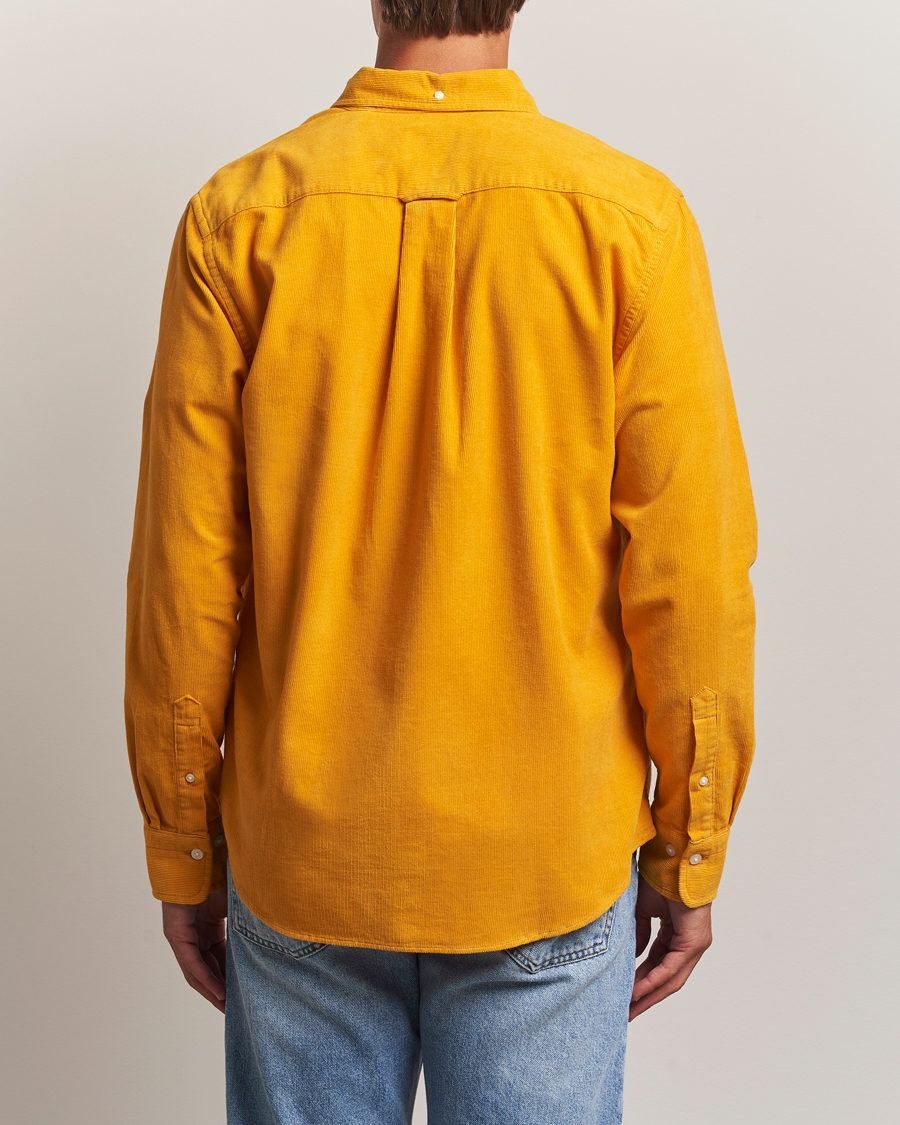 Heren | Overhemden | GANT | Regular Fit Corduroy Shirt Yellow Lichen