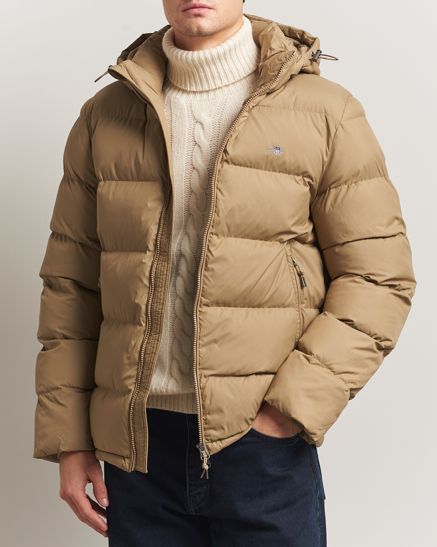 Heren | Jassen | GANT | The Active Cloud Down Jacket Light Taupe