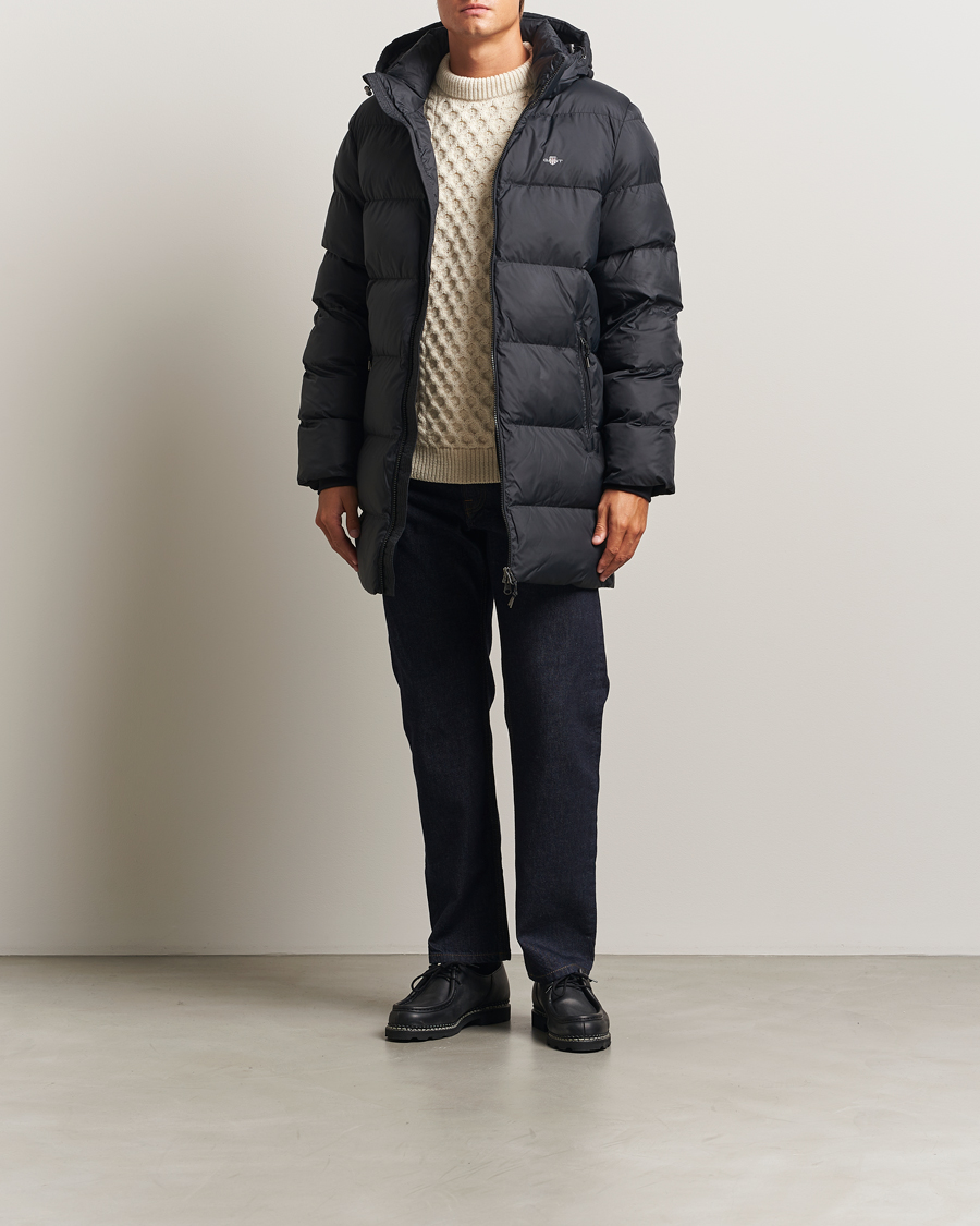 Heren | Jassen | GANT | The Active Cloud Mid Length Jacket Black