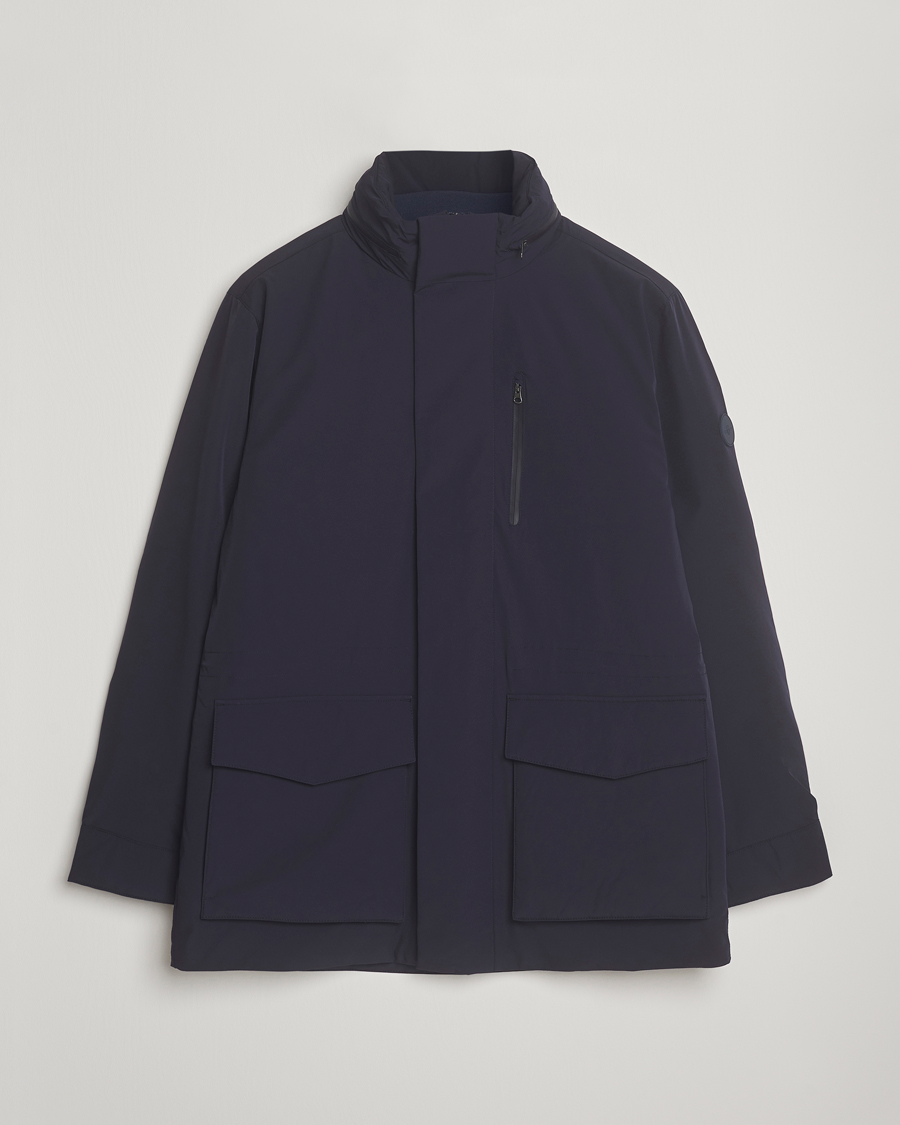 Heren | Jassen | Gant | Double Mid Length Field Jacket Evening Blue
