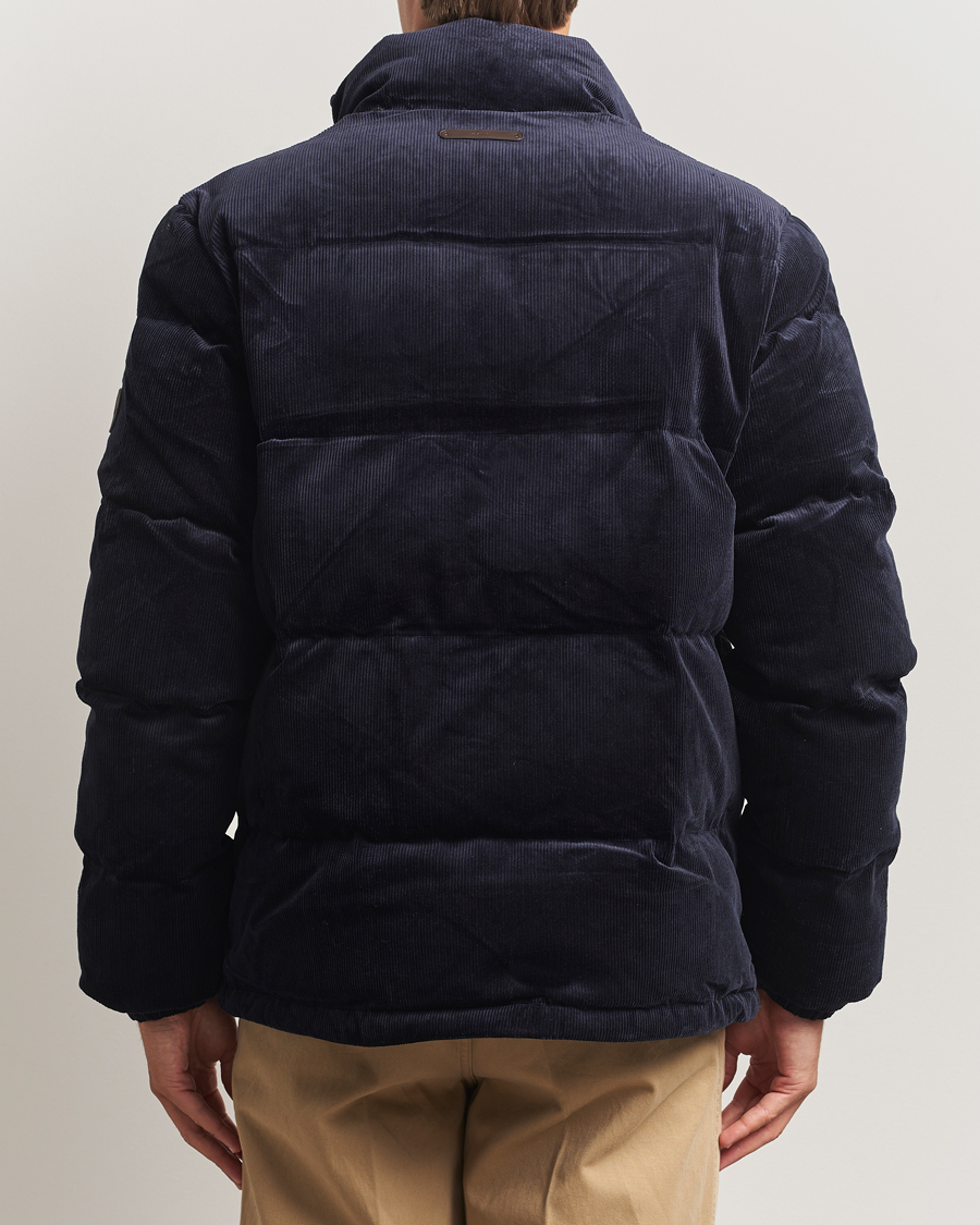 Heren | Jassen | GANT | Corduroy Down Puffer Jacker Evening Blue