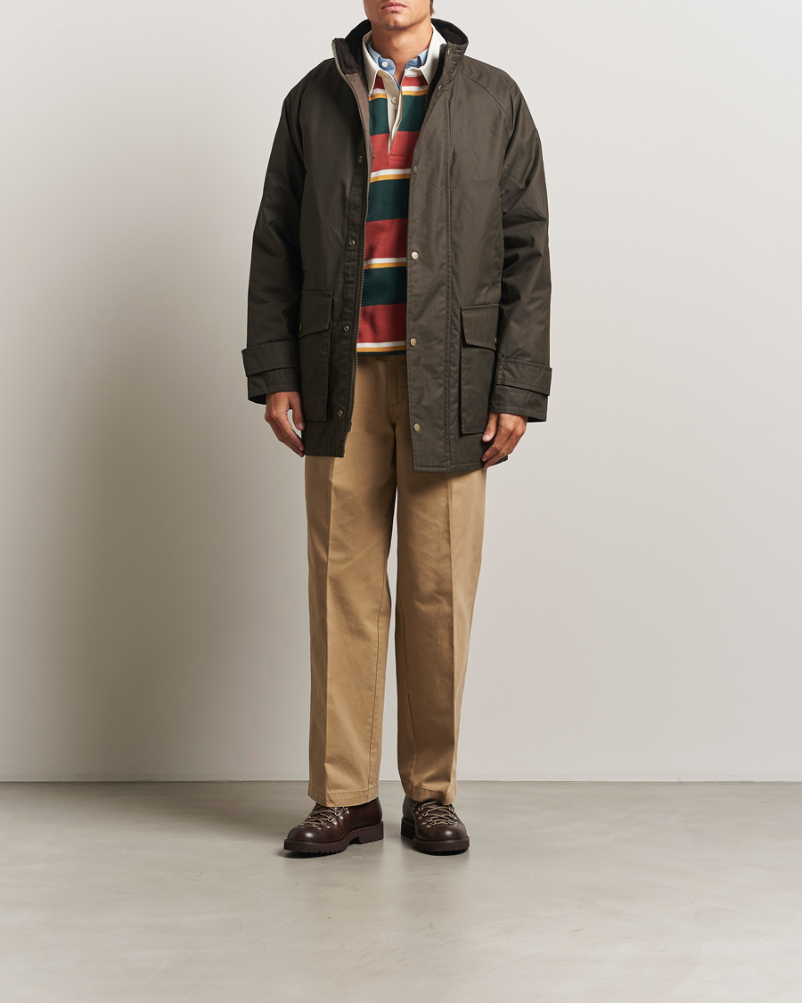 Heren | Jassen | GANT | Double Decker Waxed Jacket Dark Sage