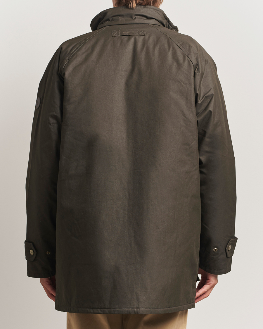 Heren | Jassen | GANT | Double Decker Waxed Jacket Dark Sage