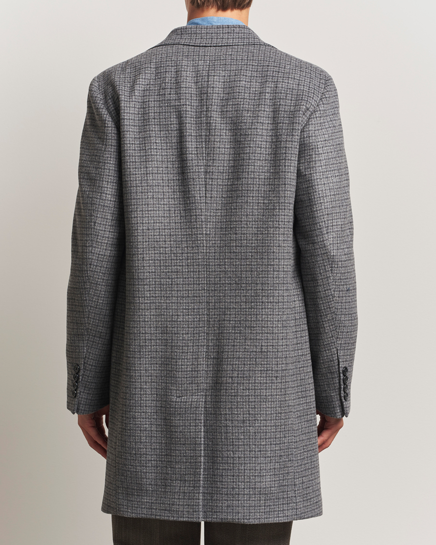 Heren | Jassen | GANT | Classic Wool Houndstooth Coat Black