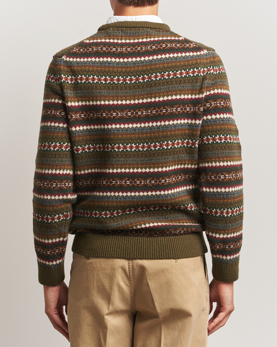 Heren | Truien | GANT | Fair Isle Knitted Crew Neck Sweater Country Green