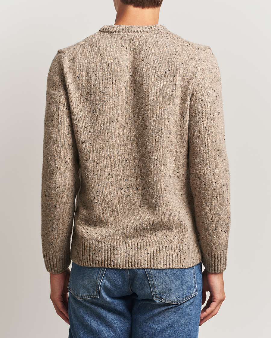 Heren | Truien | Gant | Neps Wool Crew Neck Sand Melange