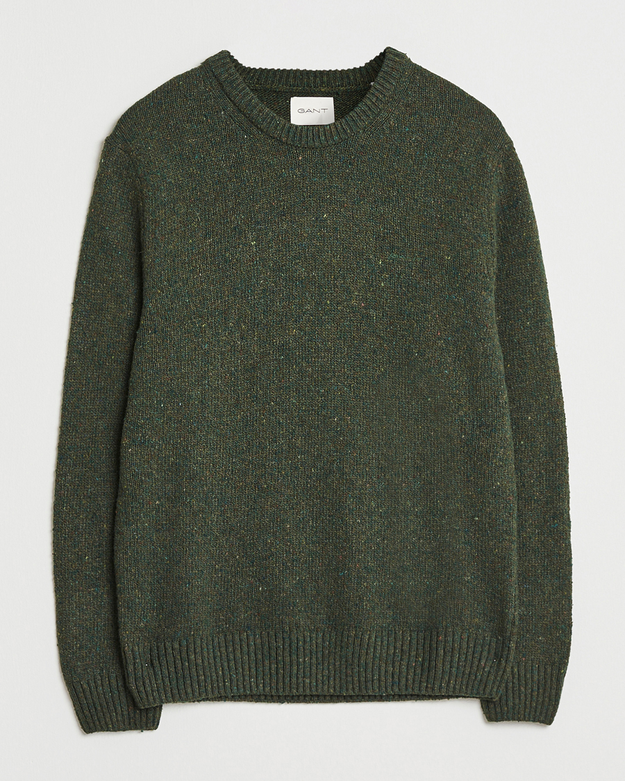 Heren | Truien | GANT | Neps Wool Crew Neck Country Green