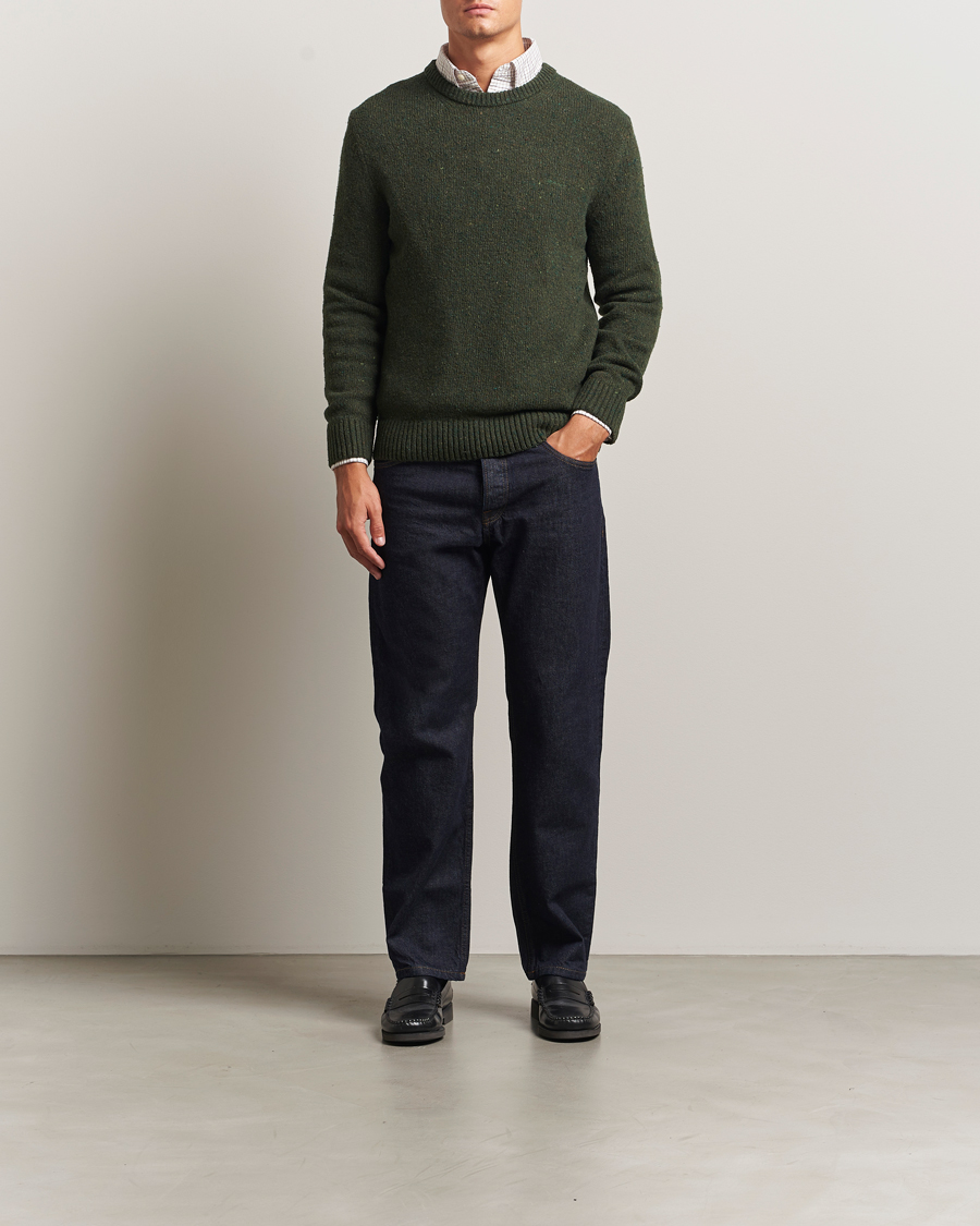 Heren | Truien | GANT | Neps Wool Crew Neck Country Green