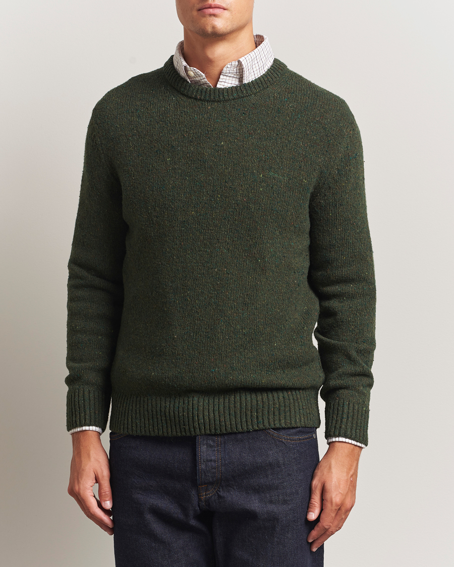 Heren | Truien | GANT | Neps Wool Crew Neck Country Green
