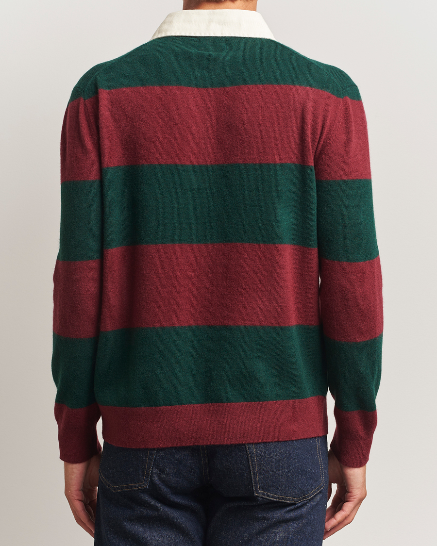 Heren | Truien | GANT | Extra Fine Lambswool Striped Knitted Rugger Tartan Green