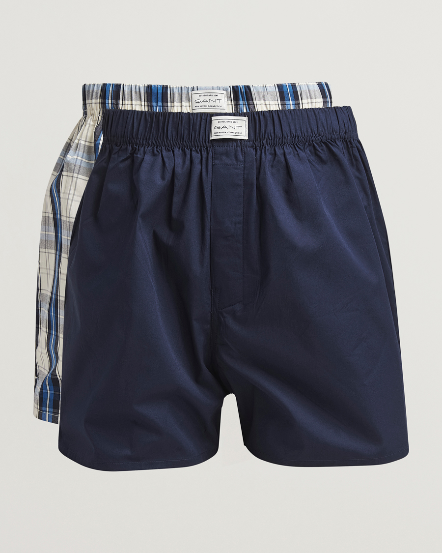 Heren | Ondergoed | GANT | 2-Pack Boxer Shorts Marine