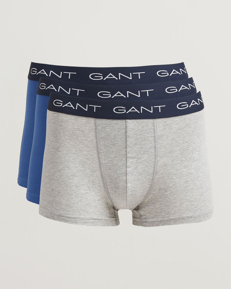 Heren | Ondergoed | GANT | 3-Pack Trunk Navy/Grey/Blue