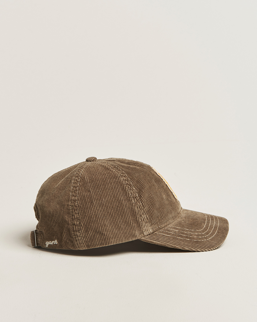 Heren | Hoeden en petten | GANT | G Badge Corduroy Cap Taupe Beige