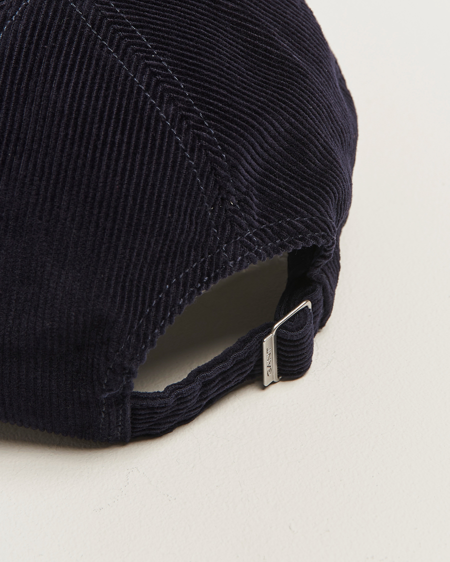 Heren | Hoeden en petten | GANT | G Badge Corduroy Cap Evening Blue