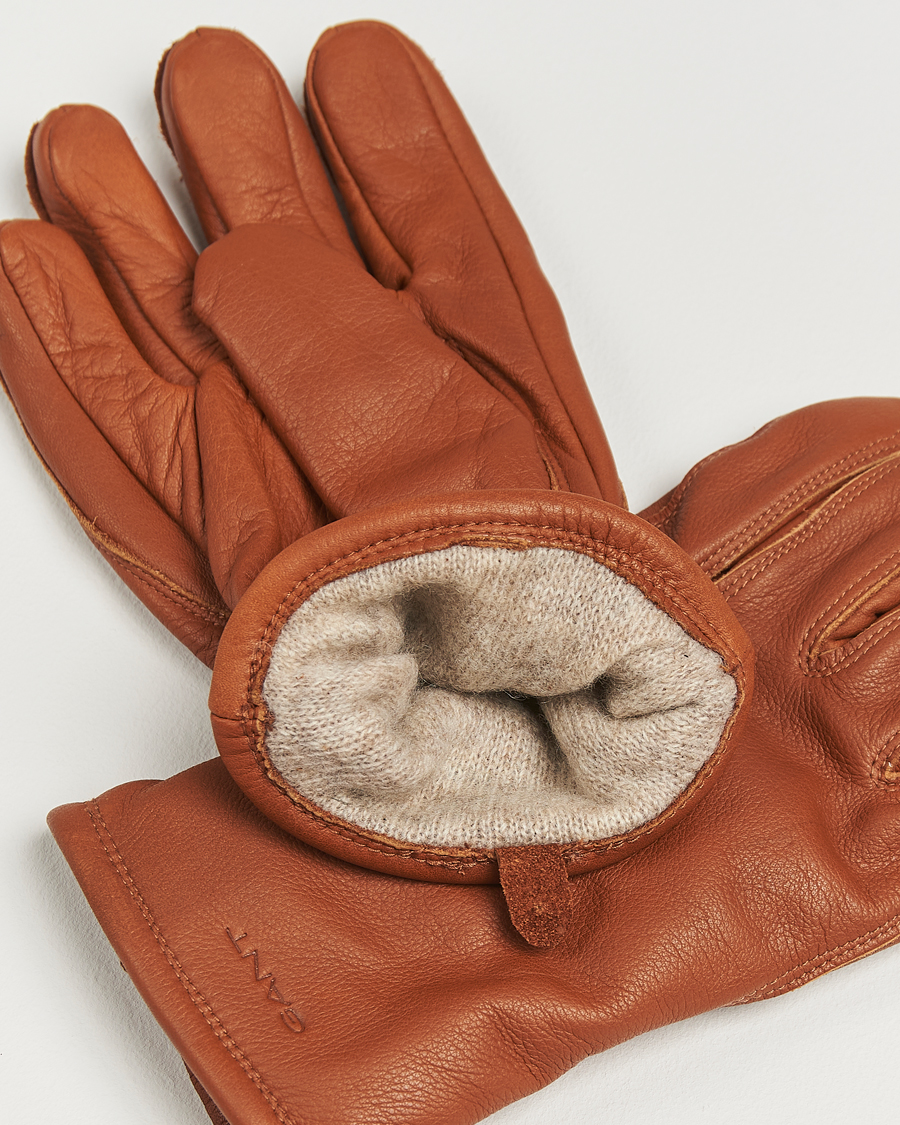 Heren | Handschoenen | GANT | Leather Work Glove Cognac