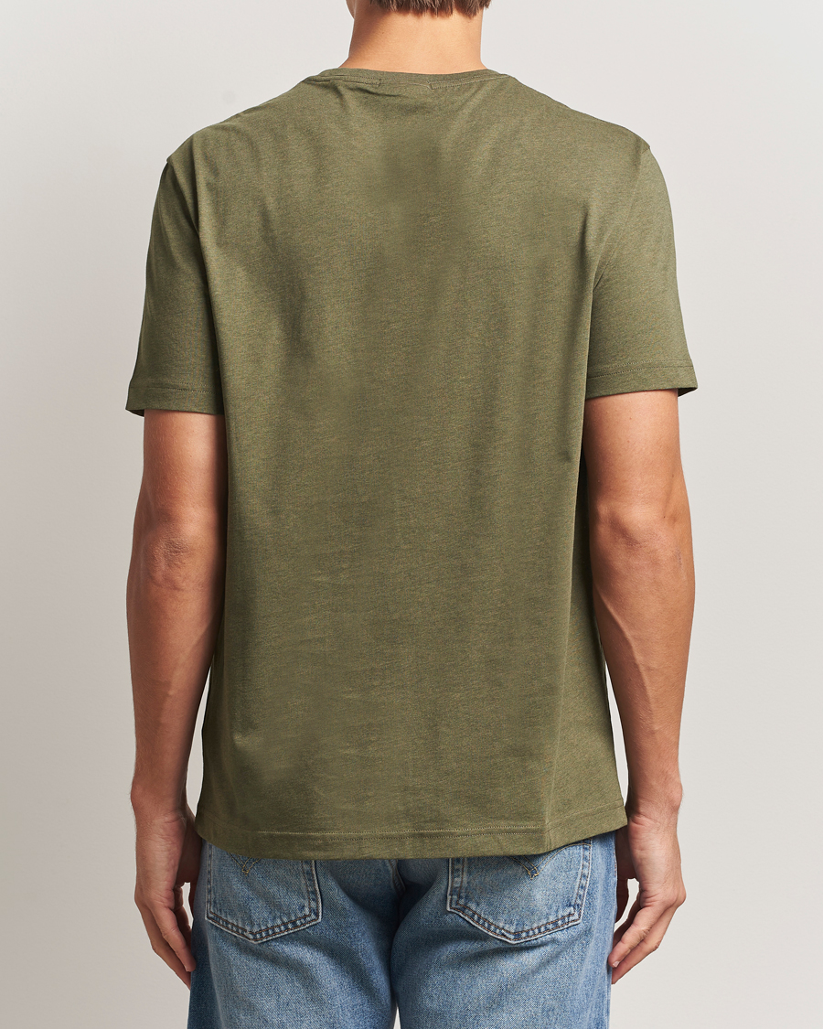 Heren | T-shirts | GANT | The Original T-Shirt Khaki Green Melange