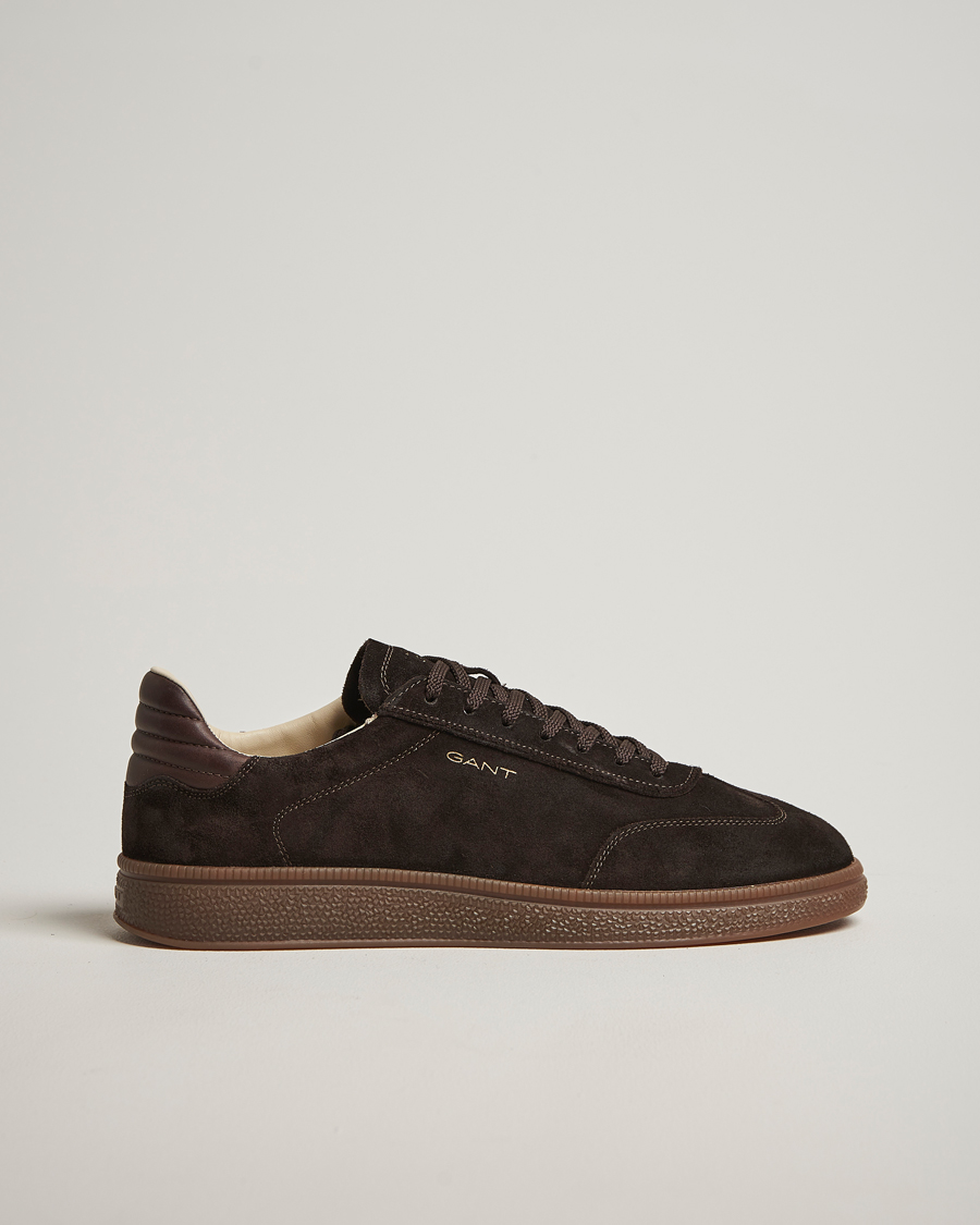Heren | Sneakers | GANT | Cuzmo Suede Sneaker Dark Brown
