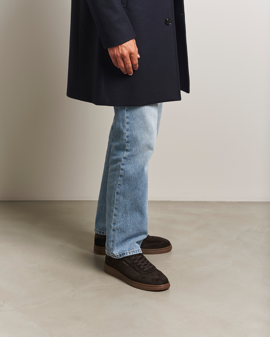 Heren | Sneakers | GANT | Cuzmo Suede Sneaker Dark Brown
