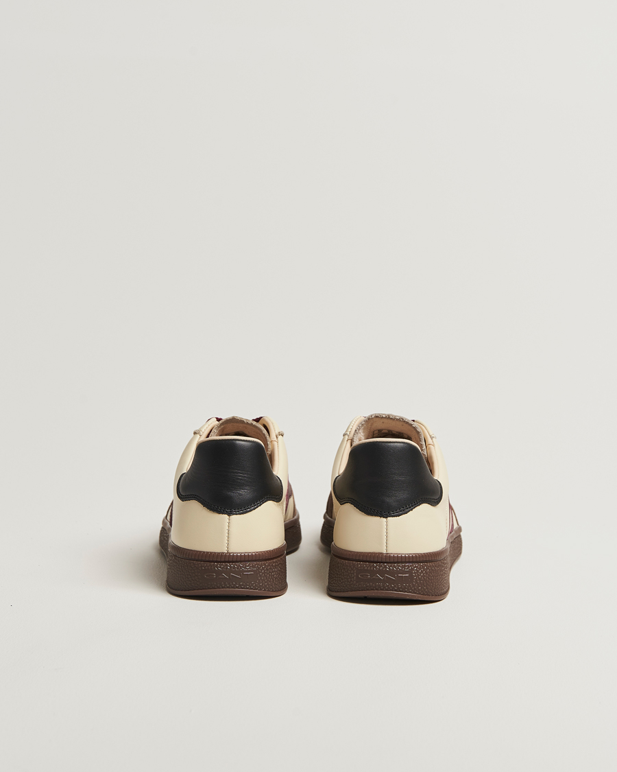 Heren | Sneakers | GANT | Cuzmo Leather/Suede Sneaker Ivory/Brown