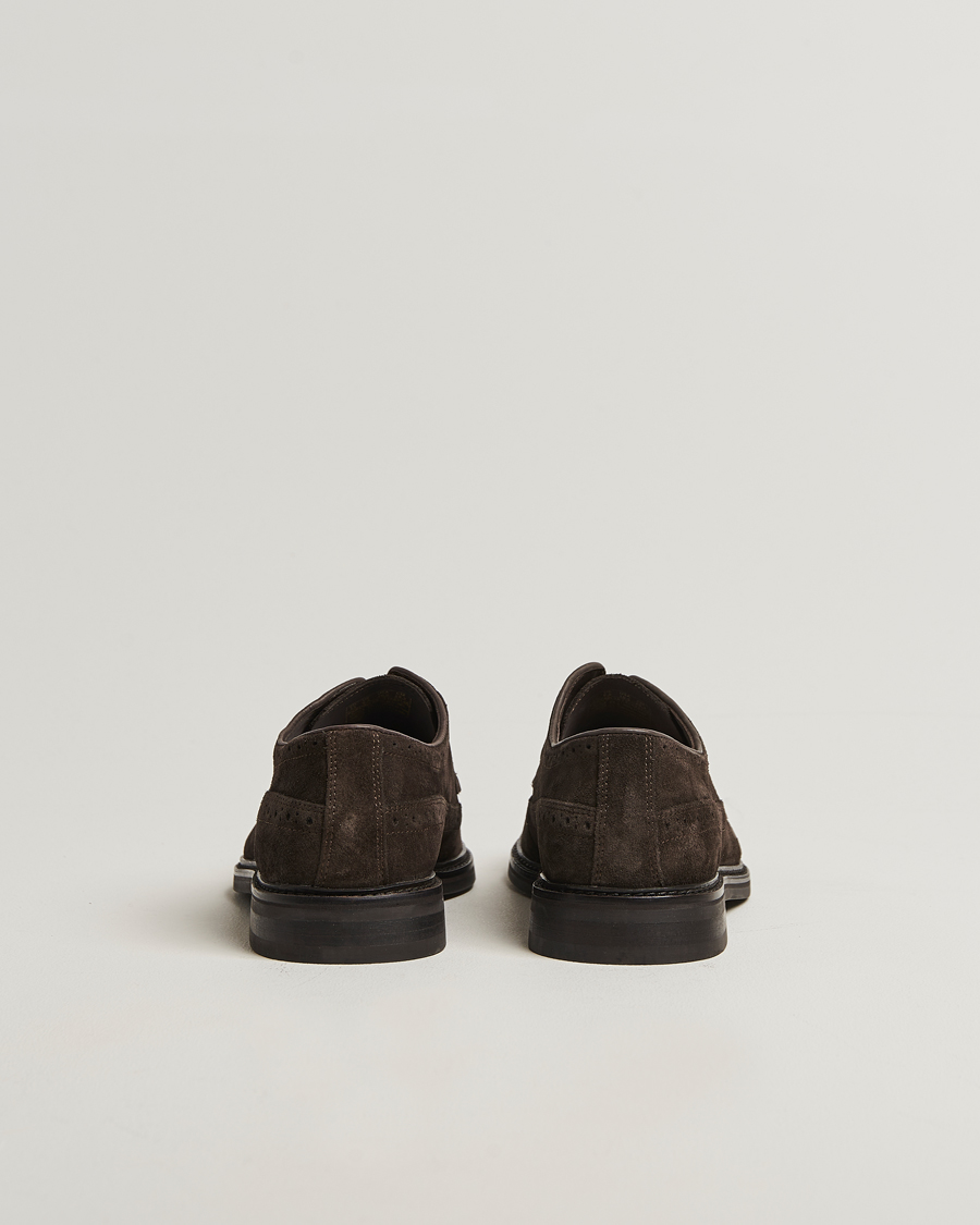 Heren | Brogues | GANT | Bidford Suede Brouges Dark Brown