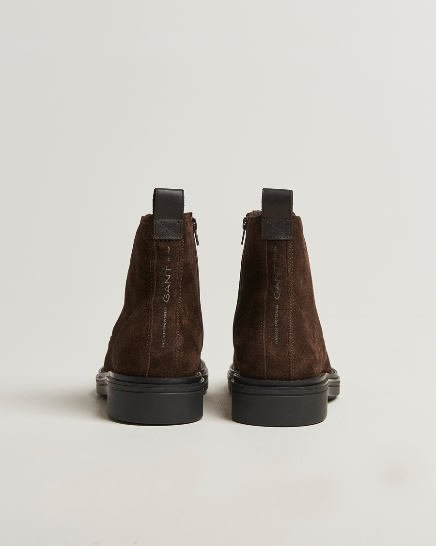 Heren | Laarzen | GANT | Boggar Suede Boot Espresso Brown