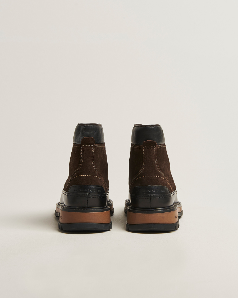 Heren | Laarzen | Gant | Clafton Felt Lined Suede Boot Dark Brown