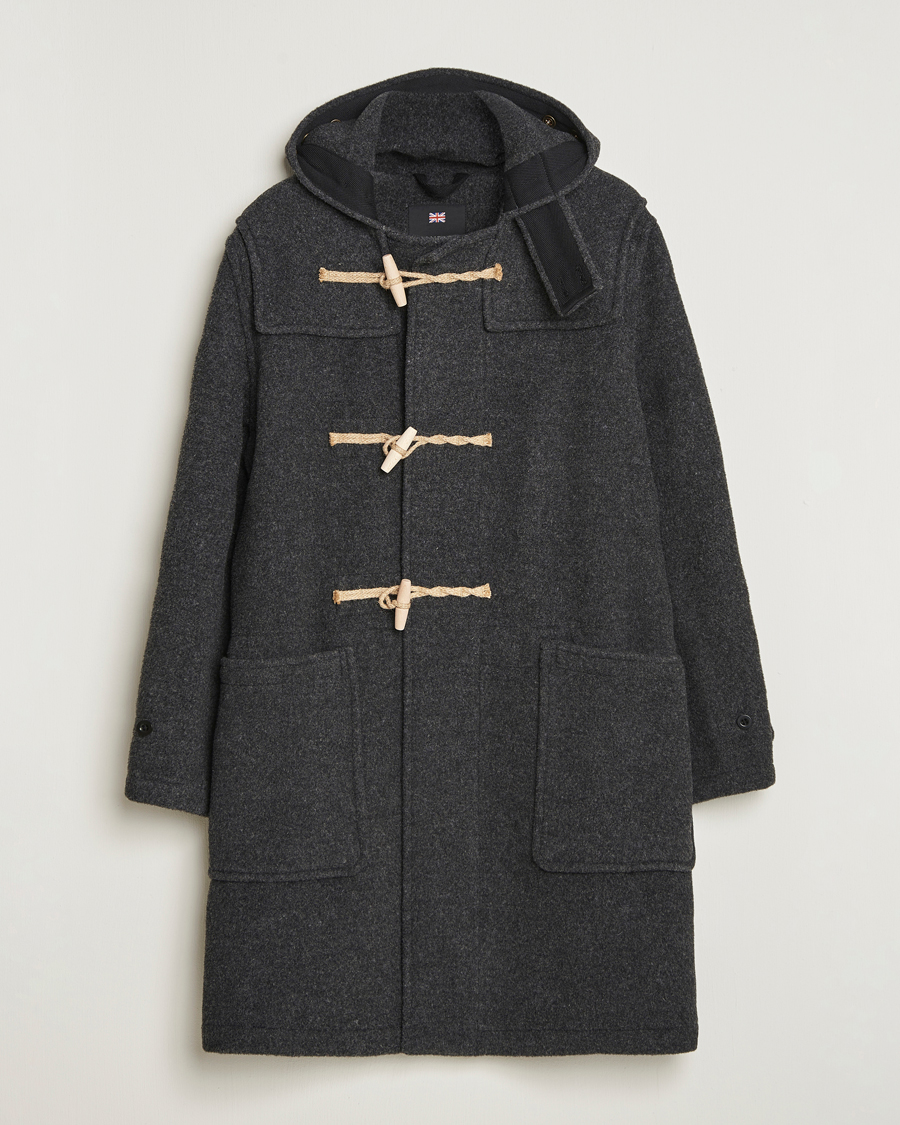 Heren | Jassen | Gloverall | 575 Monty Original Duffle Coat Charcoal
