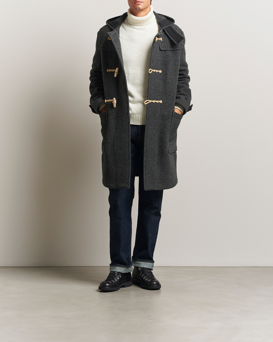 Heren | Jassen | Gloverall | 575 Monty Original Duffle Coat Charcoal