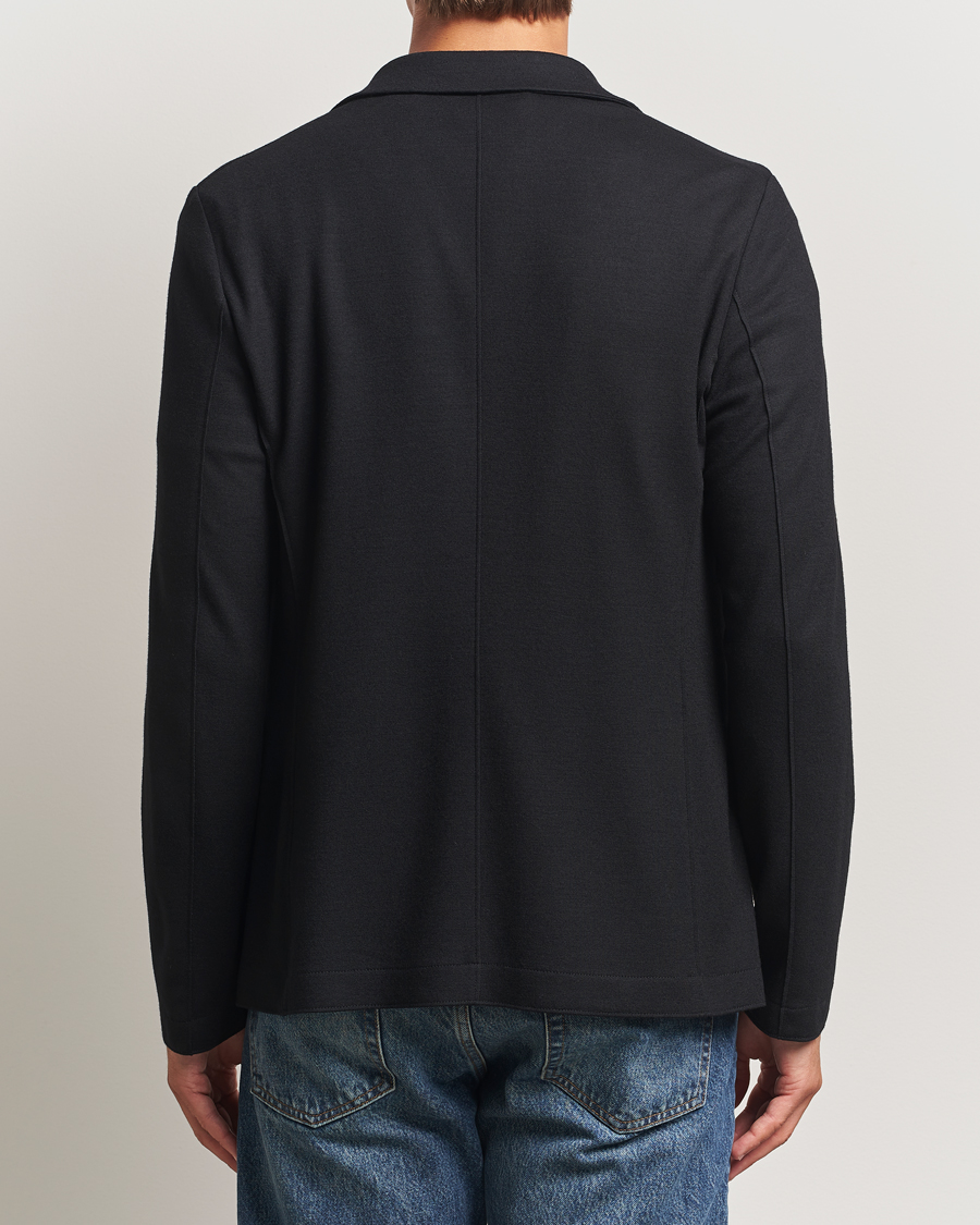 Heren | Blazers | Harris Wharf London | Two Button Superfine Merino Blazer Black