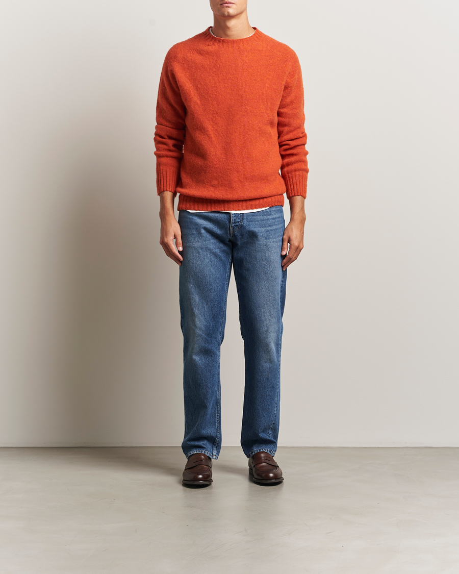 Heren | Truien | Howlin' | Brushed Wool Sweater Spiced