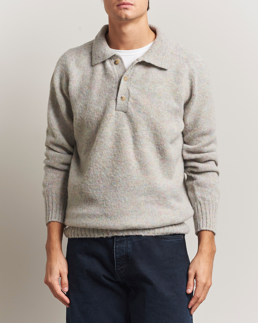 Heren | Truien | Howlin' | Brushed Wool Polo Galaxy