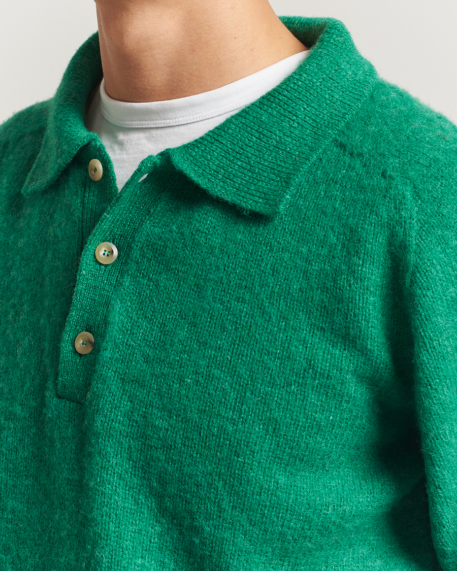 Heren | Truien | Howlin' | Brushed Wool Polo Greendream