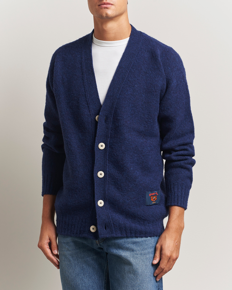 Heren | Truien | Howlin' | Shaggy Bear Cardigan Magic Blue