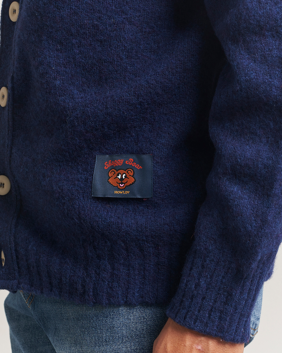 Heren | Truien | Howlin' | Shaggy Bear Cardigan Magic Blue