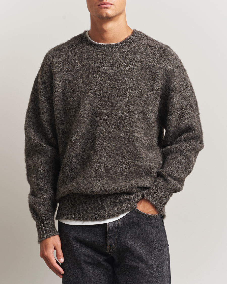Heren | Truien | Howlin' | Shaggy Bear Sweater Black Melange