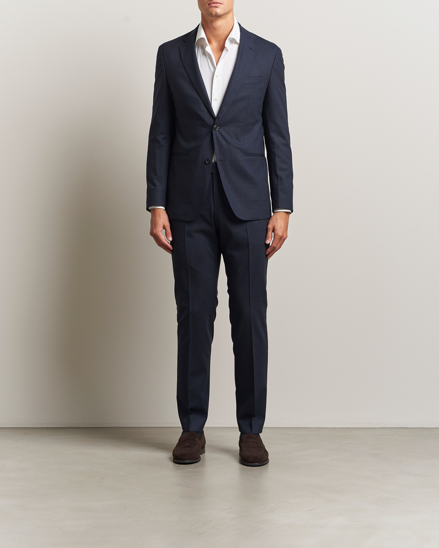 Heren | Pakken | BOSS BLACK | Huge Wool Suit Dark Blue