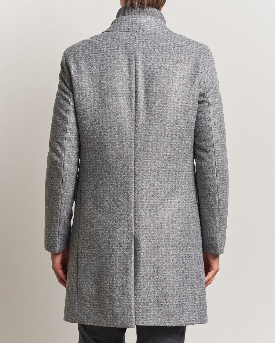 Heren | Jassen | BOSS BLACK | Hyde Wool Bib Coat Silver