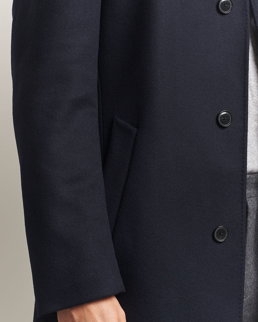 Heren | Jassen | BOSS BLACK | Hyde Stand Up Collar Coat Dark Blue