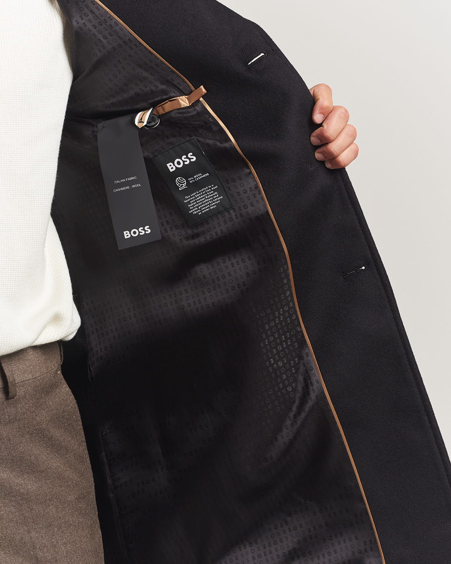 Heren | Jassen | BOSS BLACK | Hyde Wool Coat Black