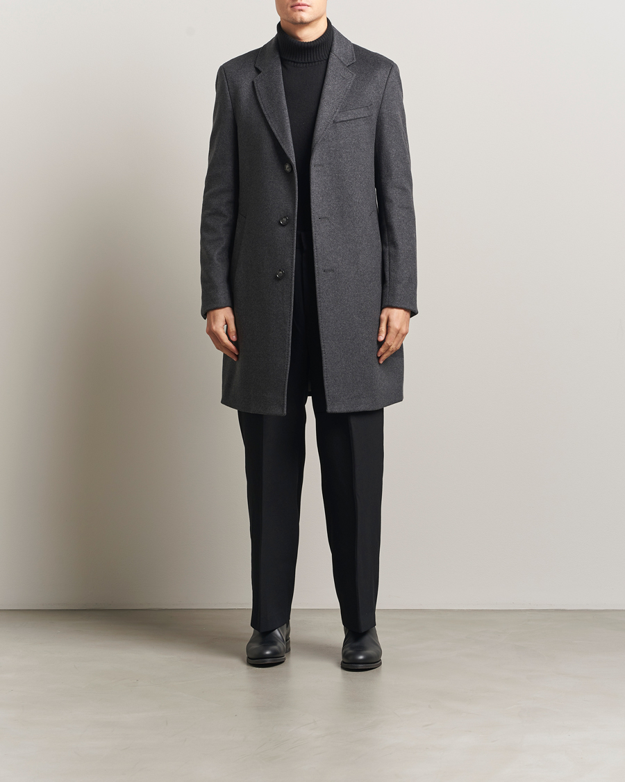 Heren | Jassen | BOSS BLACK | Hyde Wool Coat Medium Grey