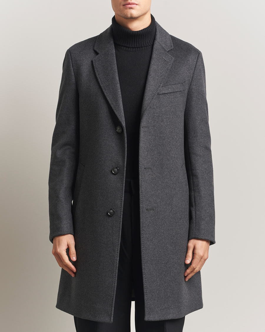 Heren | Jassen | BOSS BLACK | Hyde Wool Coat Medium Grey