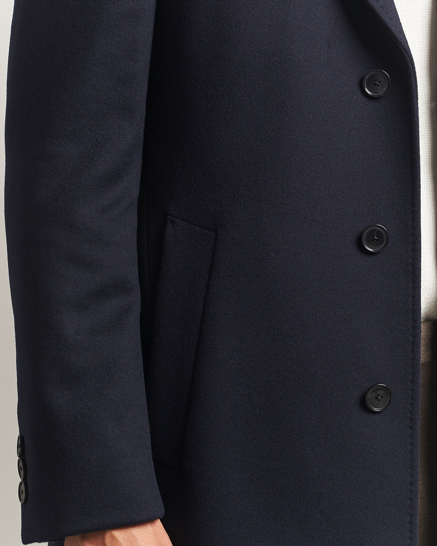 Heren | Jassen | BOSS BLACK | Hyde Wool Coat Dark Blue