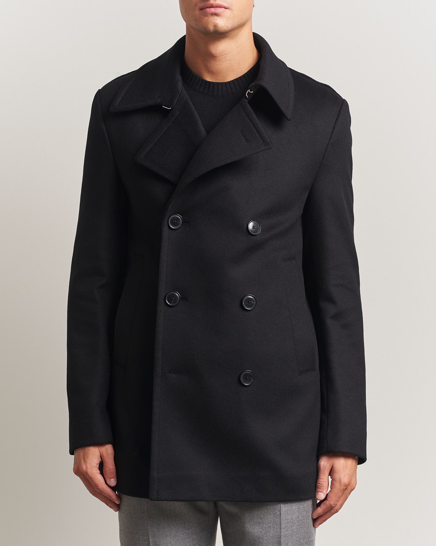 Heren | Jassen | BOSS BLACK | Hyde Wool Peacoat Black