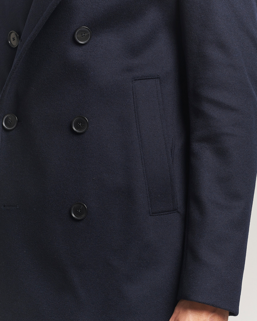 Heren | Jassen | BOSS BLACK | Hyde Wool Peacoat Dark Blue