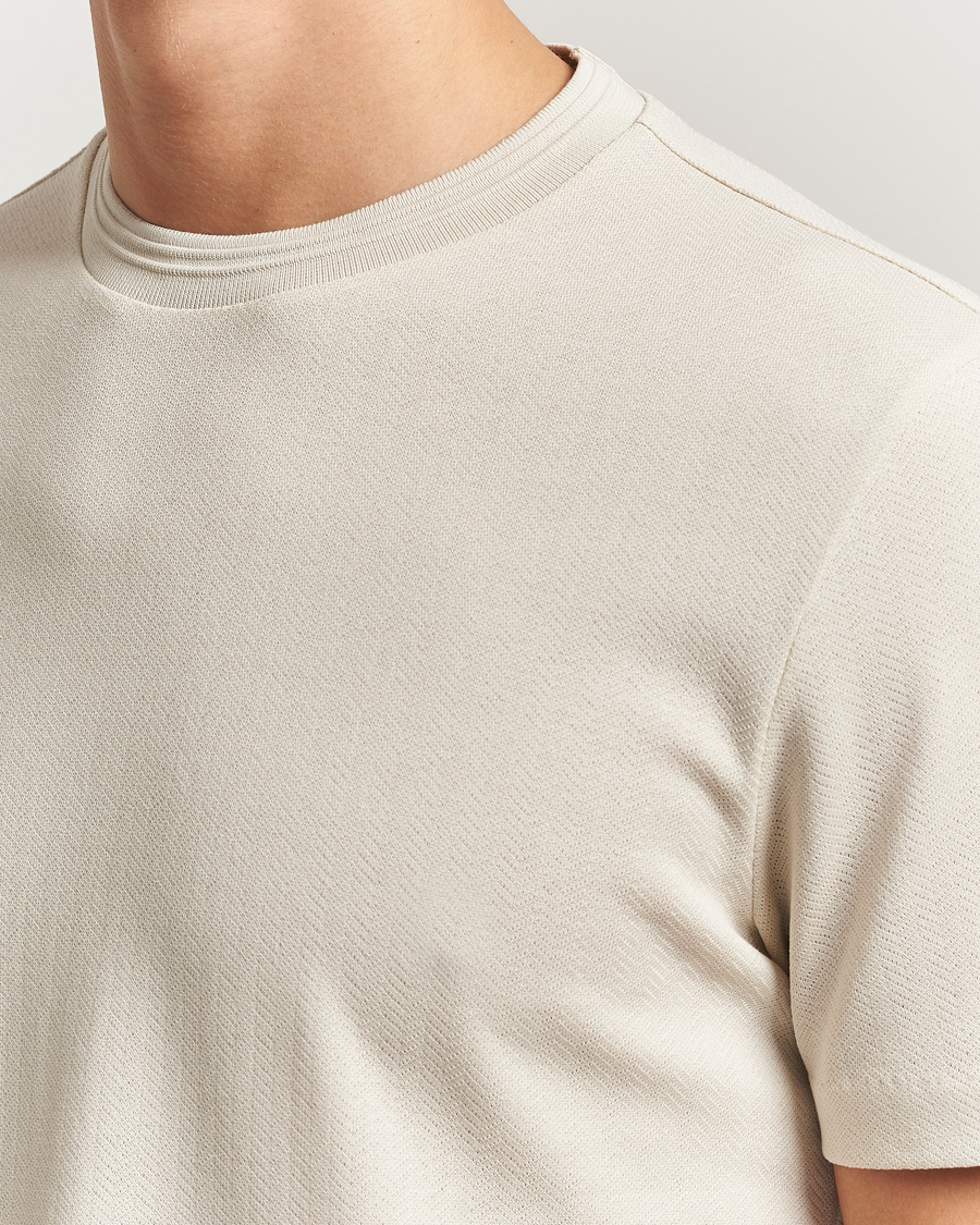 Heren | T-shirts | BOSS BLACK | Thompson Structured Crew Neck T-Shirt Open White