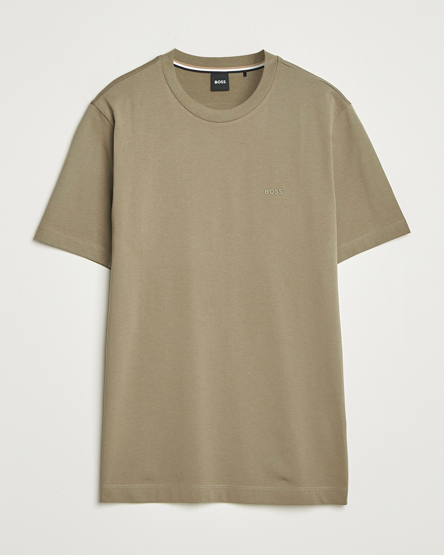 Heren | T-shirts | BOSS BLACK | Thompson Crew Neck T-Shirt Open Green
