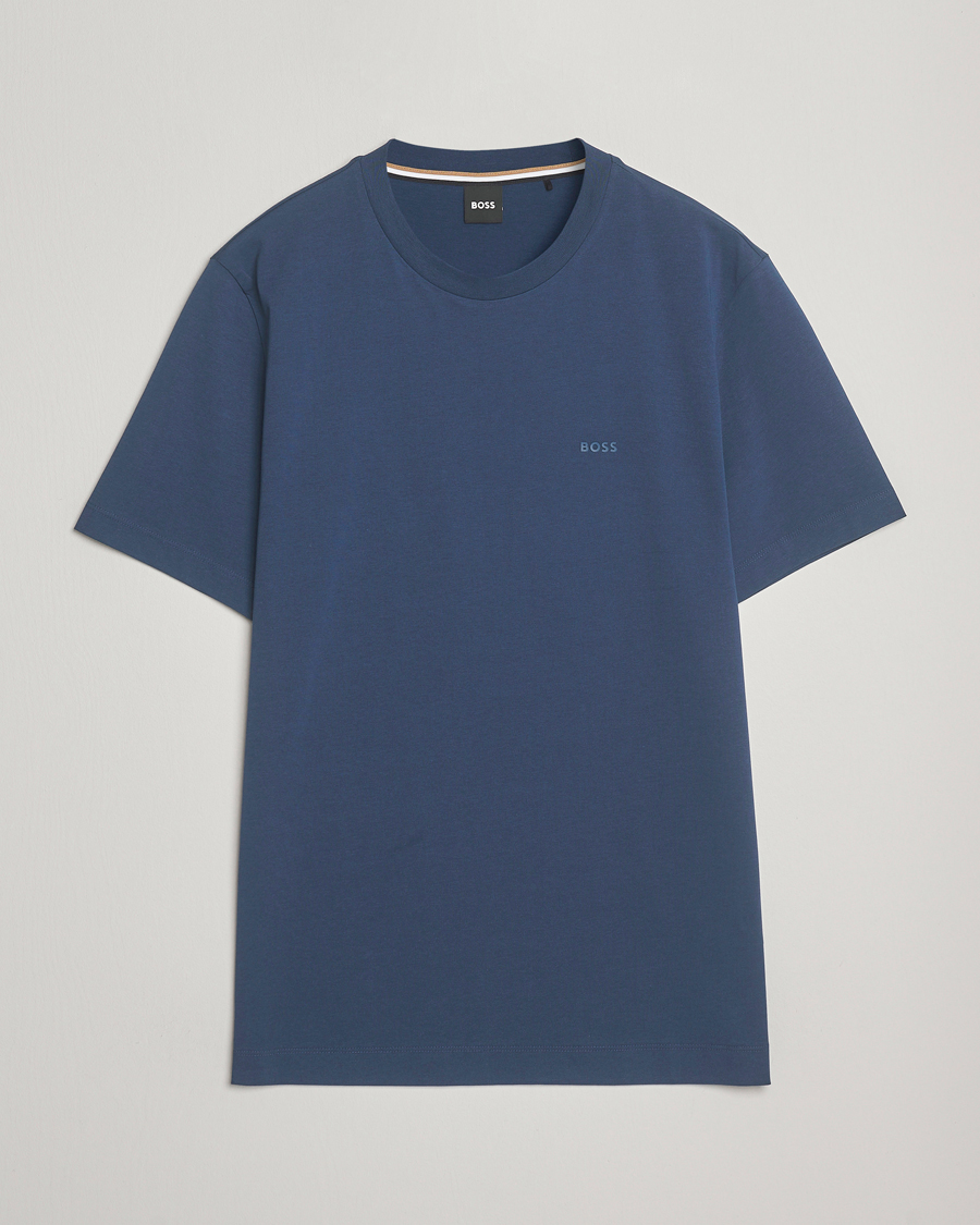 Heren | T-shirts | BOSS BLACK | Thompson Crew Neck T-Shirt Open Blue