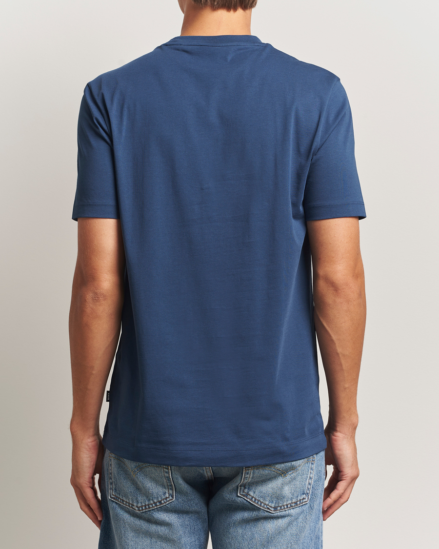 Heren | T-shirts | BOSS BLACK | Thompson Crew Neck T-Shirt Open Blue