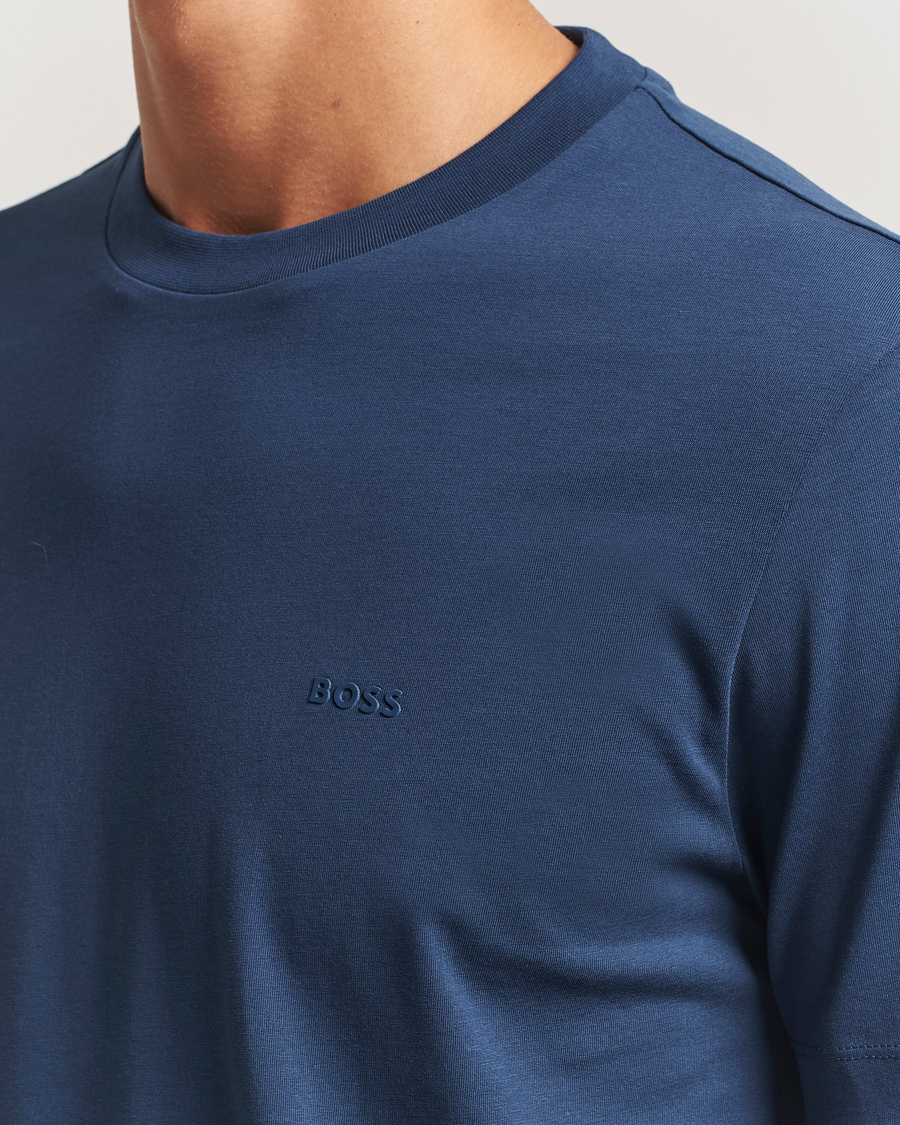 Heren | T-shirts | BOSS BLACK | Thompson Crew Neck T-Shirt Open Blue